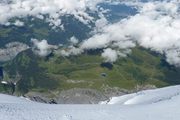Aletsch gleccser / Mönch 4099 m / Jungfrau 4158 m